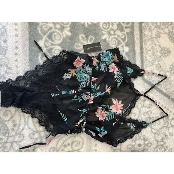 INC International Concepts Sexy Bodysuit Lingerie Intimates Size L Lace NWT $49 - Picture 8 of 9